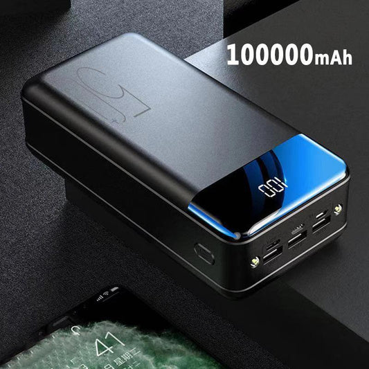 100000mAh High-Capacity Fast Charging Power Bank black-100000mah by HitMyNeed