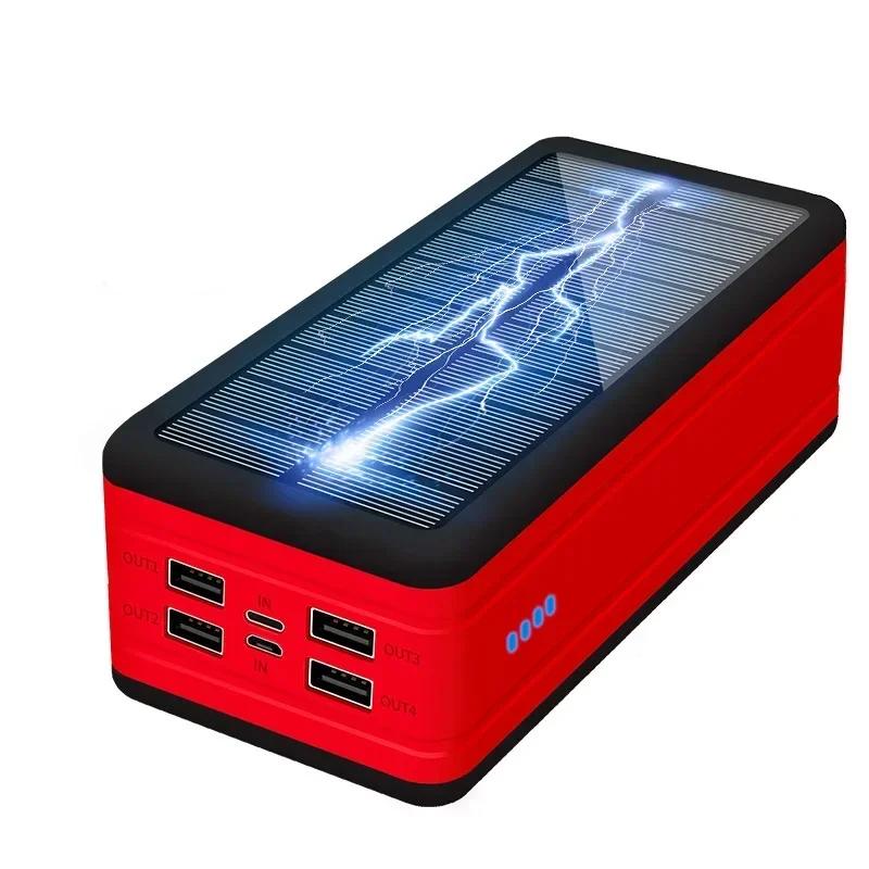 100000mAh Solar Power Bank with 4 USB & Wireless Charge by HitMyNeed