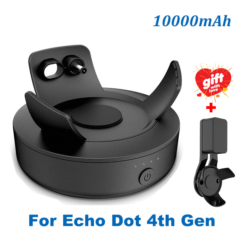 10000mAh Battery Base for Echo Dot 4th & 5th Gen 10000mah-black-dot-4 by HitMyNeed