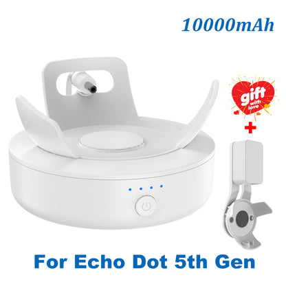 10000mAh Battery Base for Echo Dot 4th & 5th Gen 10000mah-white-dot-5 by HitMyNeed