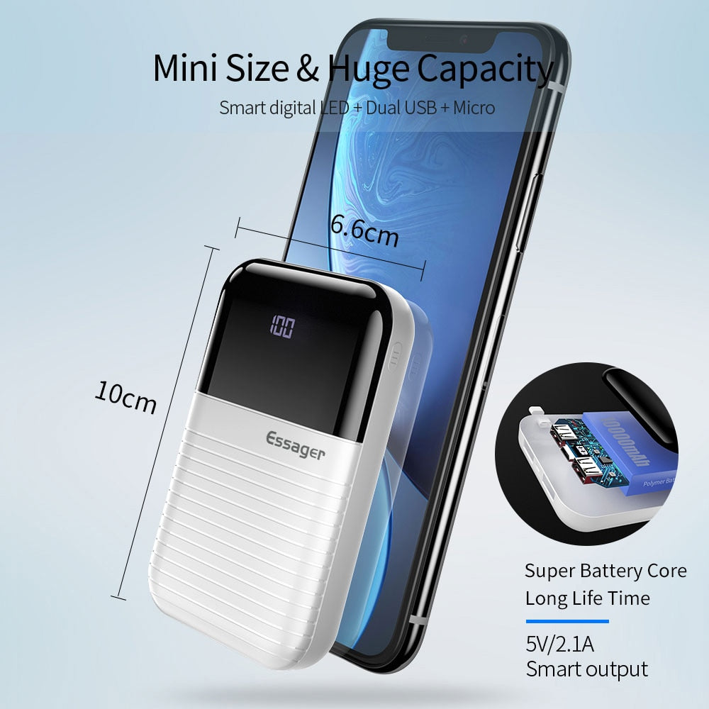 10000mAh Portable Power Bank with Dual USB Output by HitMyNeed