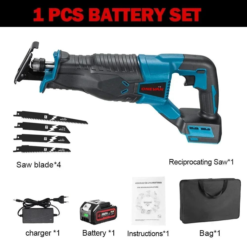 10000SPM Cordless Reciprocating Saw for Makita 18V by HitMyNeed