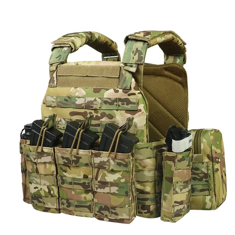 1000D MOLLE Tactical Hunting Vest with Pouches by HitMyNeed