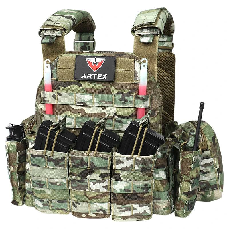 1000D MOLLE Tactical Hunting Vest with Pouches by HitMyNeed