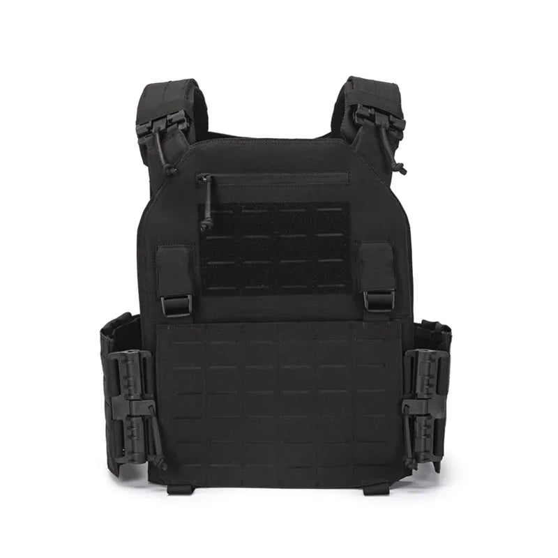 1000D Nylon Molle Tactical Plate Carrier Vest black by HitMyNeed