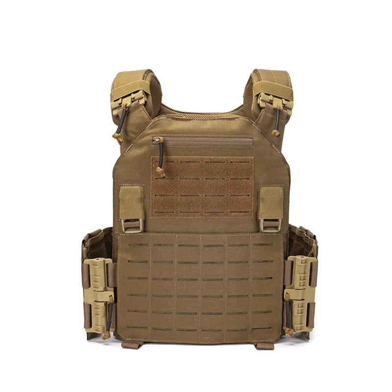 1000D Nylon Molle Tactical Plate Carrier Vest khaki by HitMyNeed