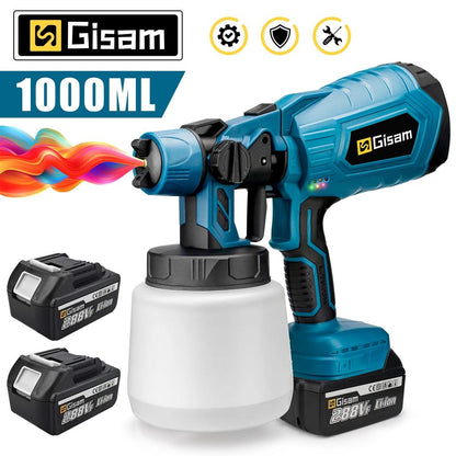 1000ML Cordless HVLP Paint Sprayer for Makita 18V by HitMyNeed