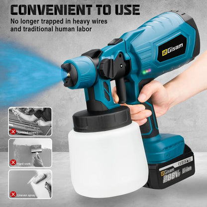 1000ML Cordless HVLP Paint Sprayer for Makita 18V by HitMyNeed