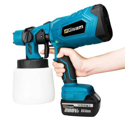 1000ML Cordless HVLP Paint Sprayer for Makita 18V One Big Battery by HitMyNeed