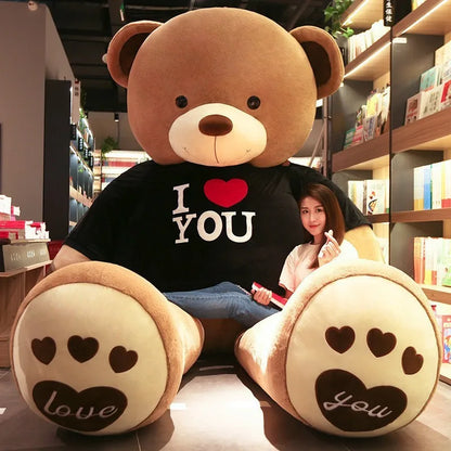 100cm I Love You Giant Teddy Bear Plush Toy 18.0 100cm by HitMyNeed