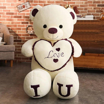 100cm I Love You Giant Teddy Bear Plush Toy 1.0 100cm by HitMyNeed
