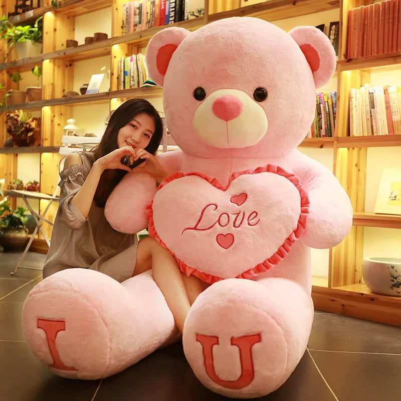 100cm I Love You Giant Teddy Bear Plush Toy by HitMyNeed