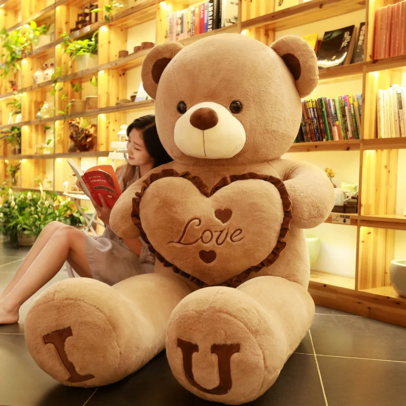 100cm I Love You Giant Teddy Bear Plush Toy by HitMyNeed