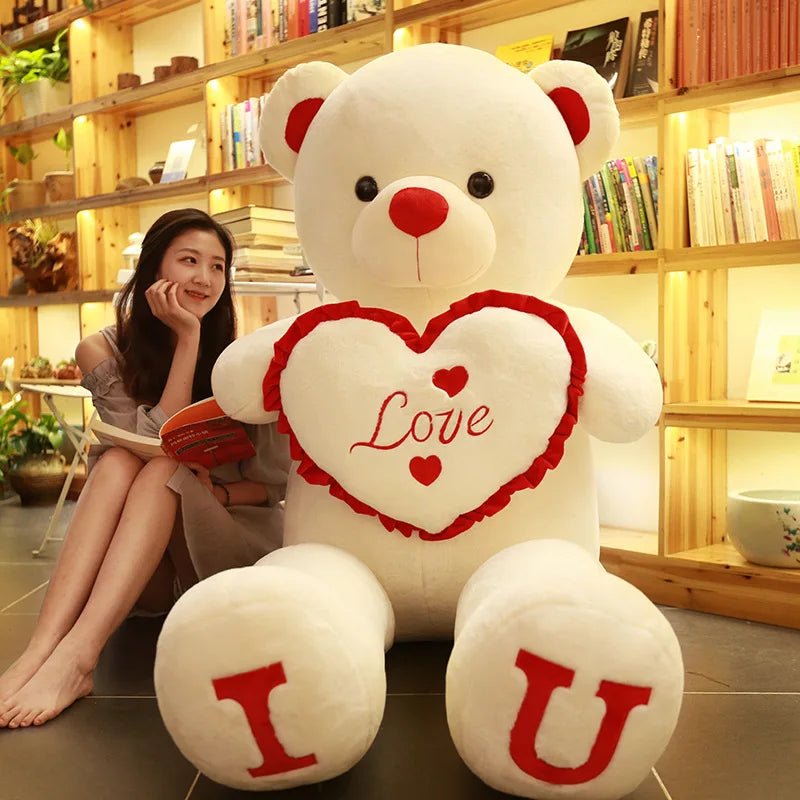 100cm I Love You Giant Teddy Bear Plush Toy by HitMyNeed