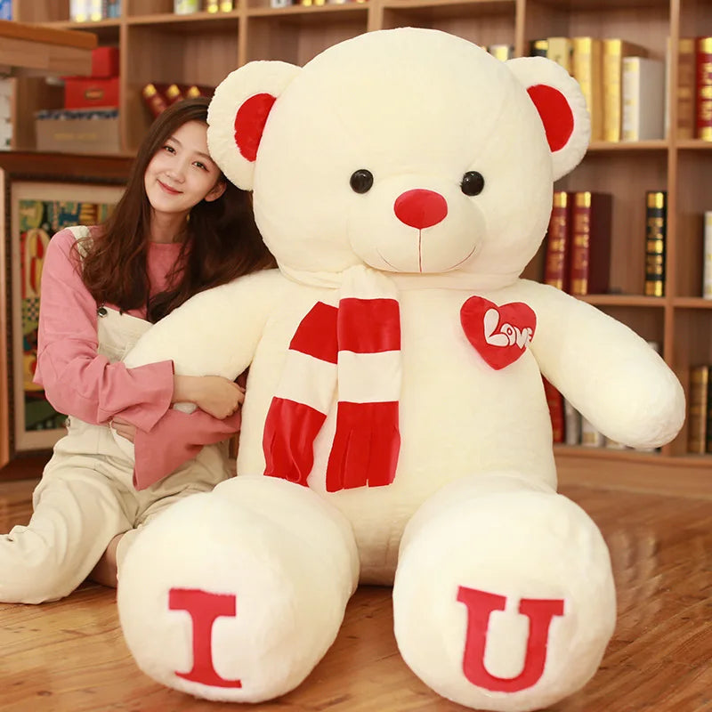 100cm I Love You Giant Teddy Bear Plush Toy by HitMyNeed