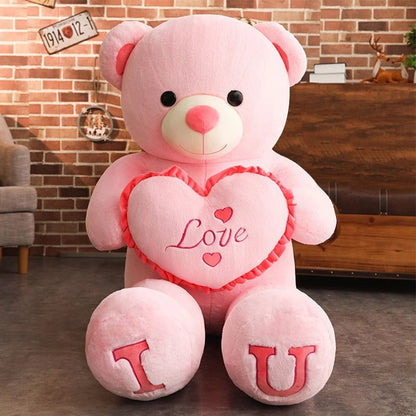 100cm I Love You Giant Teddy Bear Plush Toy 3.0 100cm by HitMyNeed
