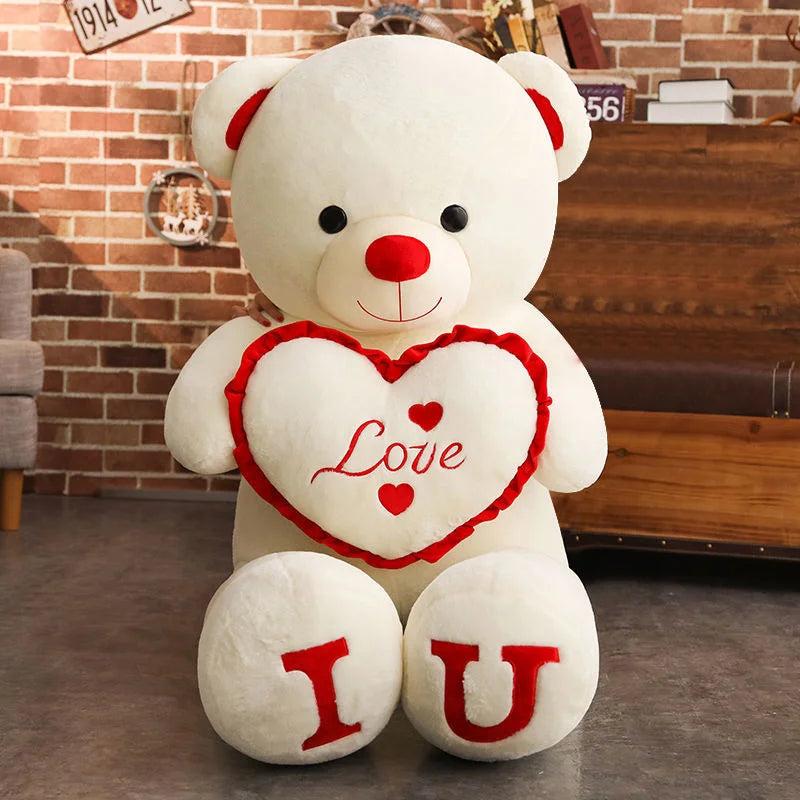 100cm I Love You Giant Teddy Bear Plush Toy 4.0 100cm by HitMyNeed