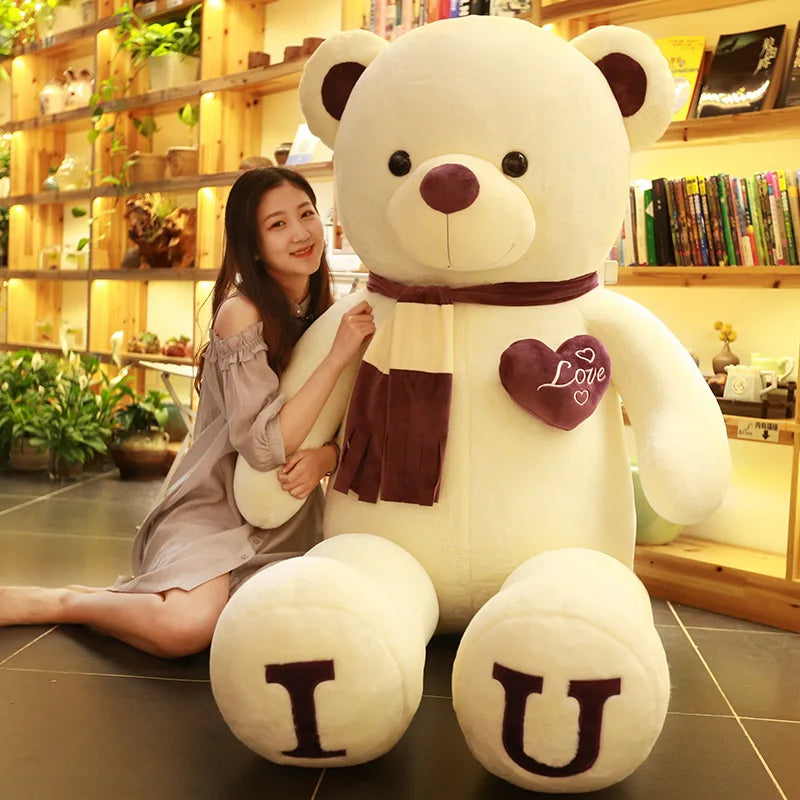 100cm I Love You Giant Teddy Bear Plush Toy 6.0 100cm by HitMyNeed
