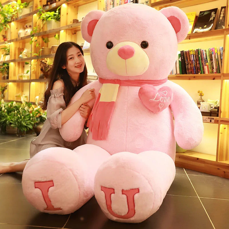 100cm I Love You Giant Teddy Bear Plush Toy 7.0 80cm by HitMyNeed