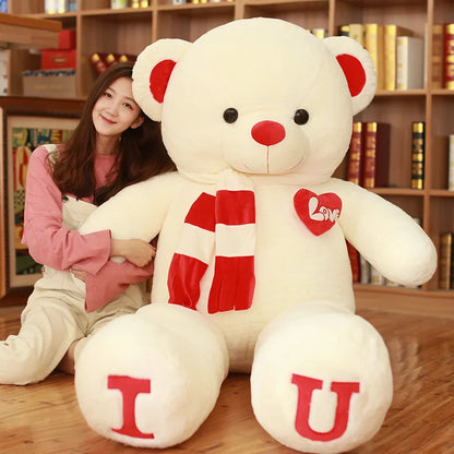 100cm I Love You Giant Teddy Bear Plush Toy 8.0 100cm by HitMyNeed