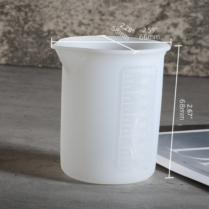 100ml Silicone Epoxy Measuring Cup by HitMyNeed