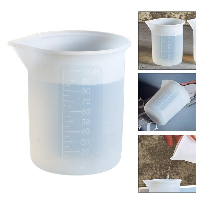 100ml Silicone Epoxy Measuring Cup by HitMyNeed