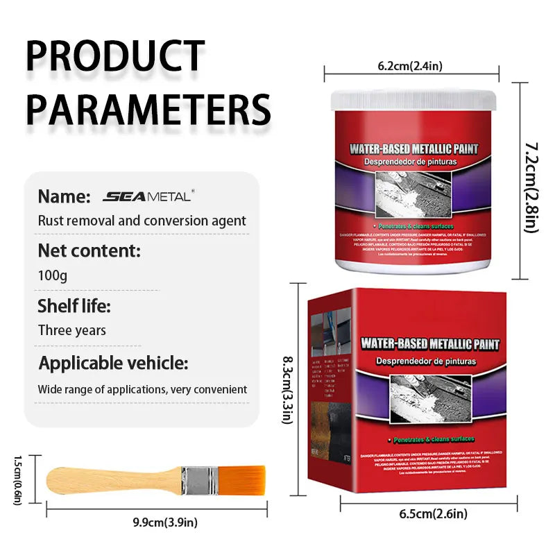 100ml Water-Based Auto Rust Remover Paste by HitMyNeed