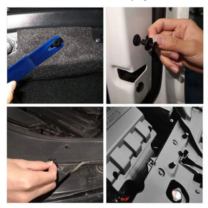 100pcs 8mm Black Plastic Car Bumper Rivet Clips by HitMyNeed