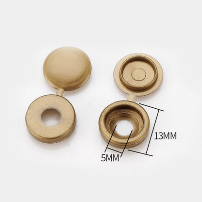 100pcs Hinged Plastic Screw Caps for Nuts & Bolts 100pcs-as-picture by HitMyNeed