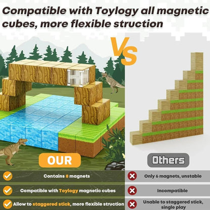 100pcs Magnetic Building Blocks STEM Set for Kids by HitMyNeed