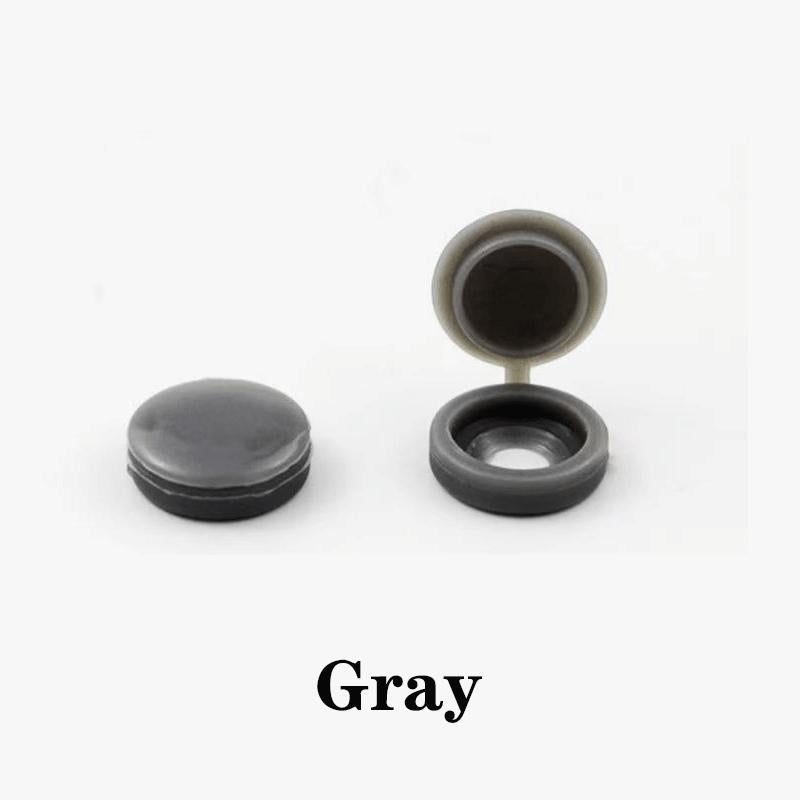 100pcs Plastic Screw & Bolt Cover Caps gray by HitMyNeed