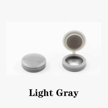 100pcs Plastic Screw & Bolt Cover Caps light-gray by HitMyNeed