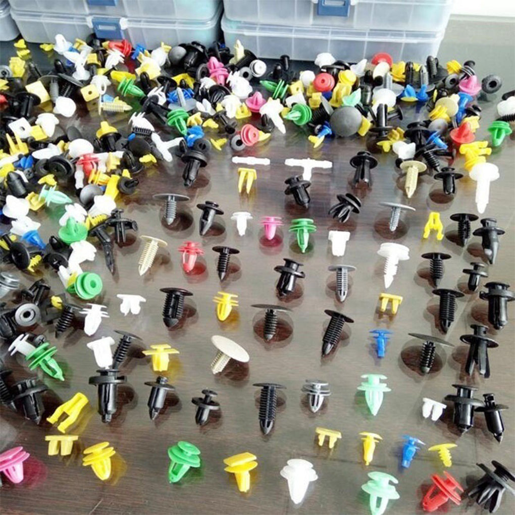100pcs Universal Car Plastic Clips & Fasteners Set by HitMyNeed