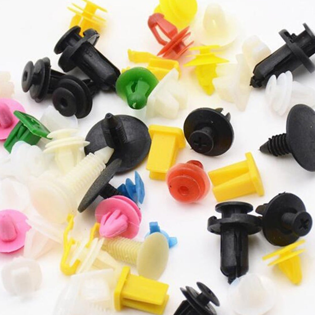 100pcs Universal Car Plastic Clips & Fasteners Set by HitMyNeed