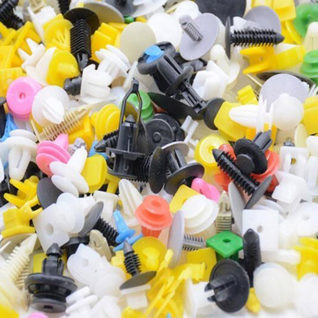 100pcs Universal Car Plastic Clips & Fasteners Set by HitMyNeed