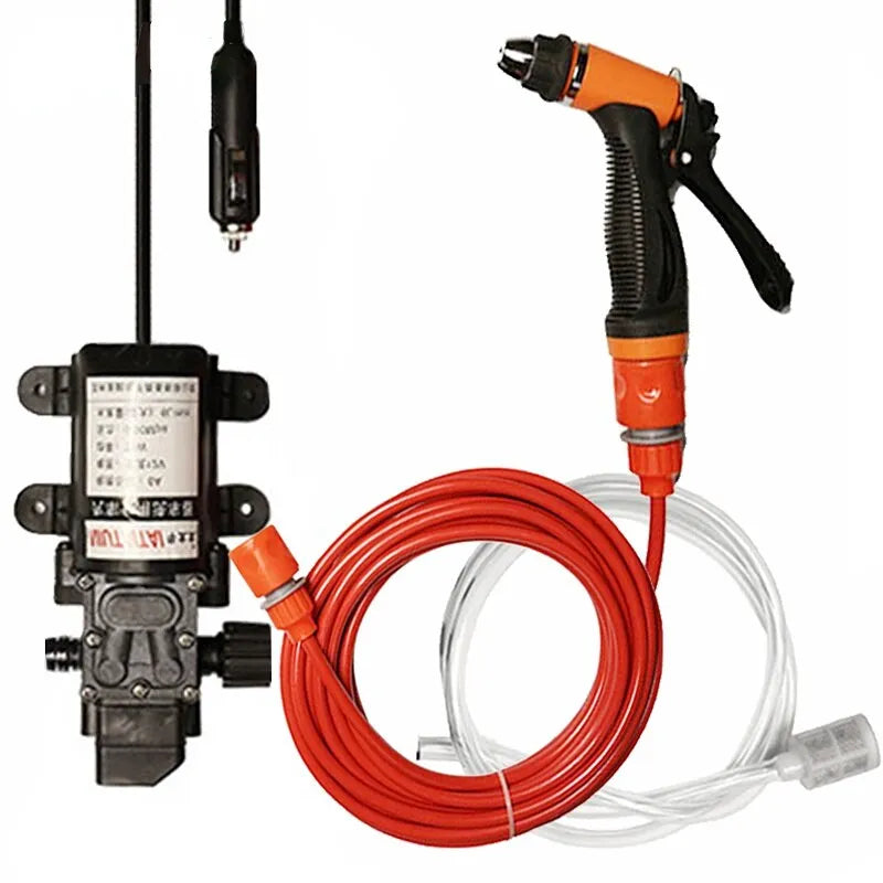 100W 12V Portable High Pressure Car Cleaning Pump Kit by HitMyNeed