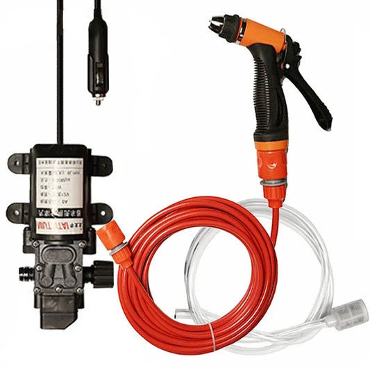 100W 12V Portable High Pressure Car Cleaning Pump Kit by HitMyNeed