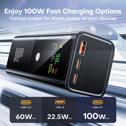 100W 20000mAh Power Bank with Fast Laptop Charging by HitMyNeed