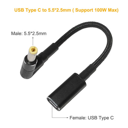 100W USB-C to Universal Laptop Charging Adapter Set by HitMyNeed