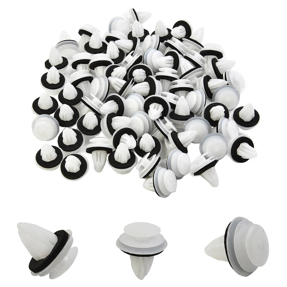 100x Car Door Panel Clips with Seal Rings by HitMyNeed