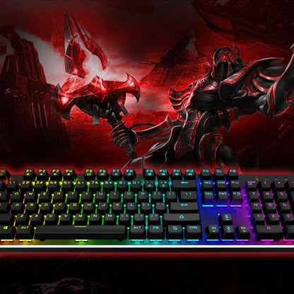 104-Key Mechanical Gaming Keyboard with RGB Lighting by HitMyNeed