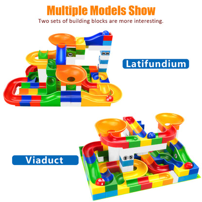 104-Piece Race Track Building Maze Set for Kids by HitMyNeed