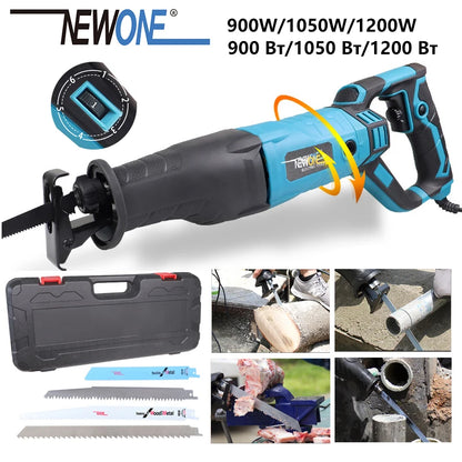 1050W / 1200W Reciprocating Saw with 7 Blade Set by HitMyNeed