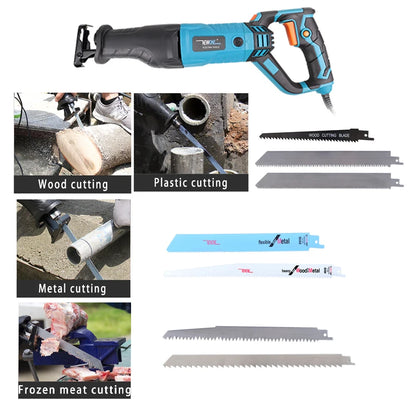 1050W / 1200W Reciprocating Saw with 7 Blade Set by HitMyNeed
