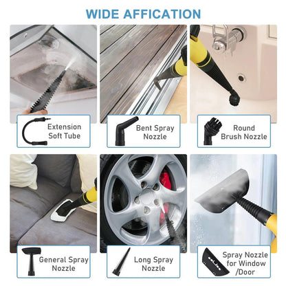 1050W Handheld Steam Cleaner with 9 Accessories by HitMyNeed