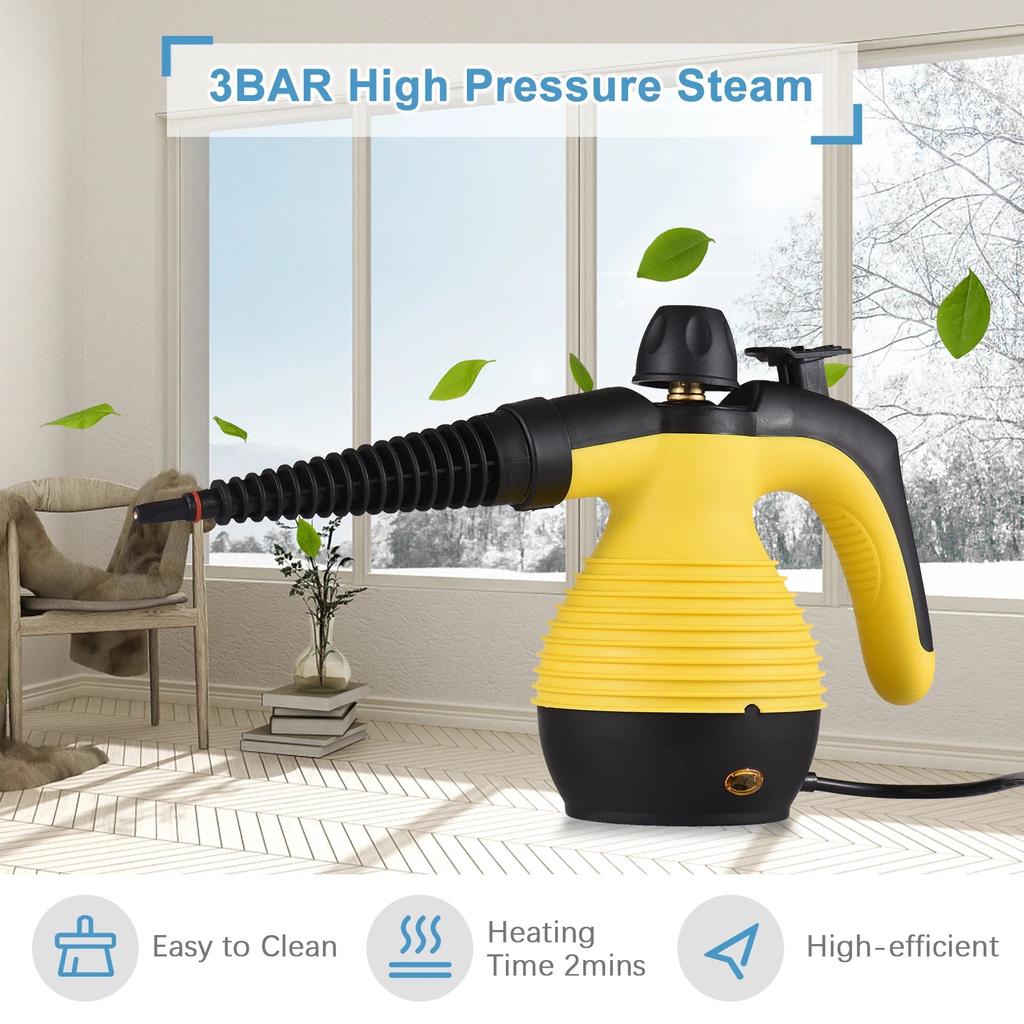 1050W Handheld Steam Cleaner with 9 Accessories by HitMyNeed