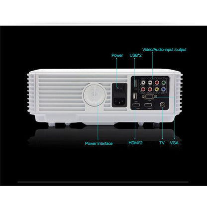 1080p 5500 Lumens WiFi LED Projector with 3D by HitMyNeed