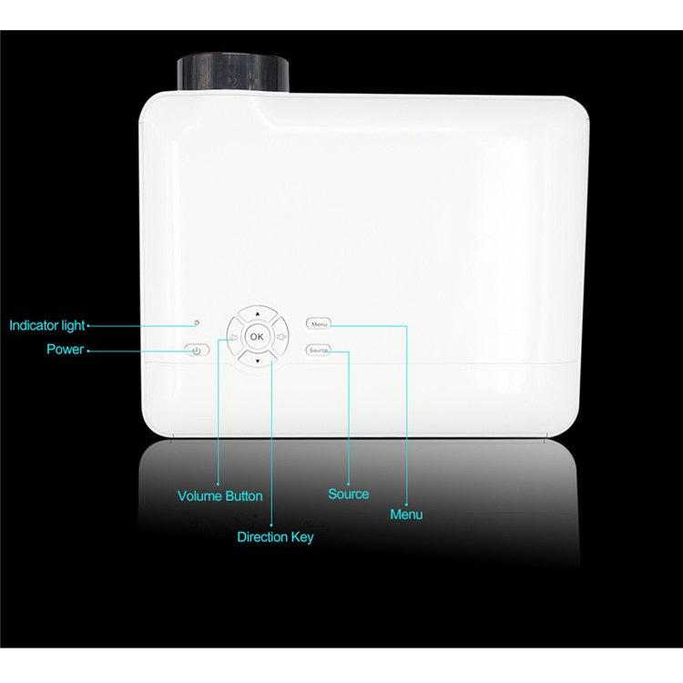 1080p 5500 Lumens WiFi LED Projector with 3D by HitMyNeed
