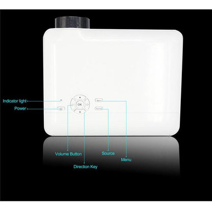 1080p 5500 Lumens WiFi LED Projector with 3D by HitMyNeed