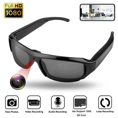 1080P HD Glasses Camera with One-Button Control by HitMyNeed